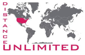 logo for Distance Unlimited a promoter of Strongman events